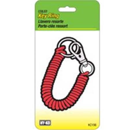 Hy-Ko KC156 Coiled Clipon Key Ring 1107614